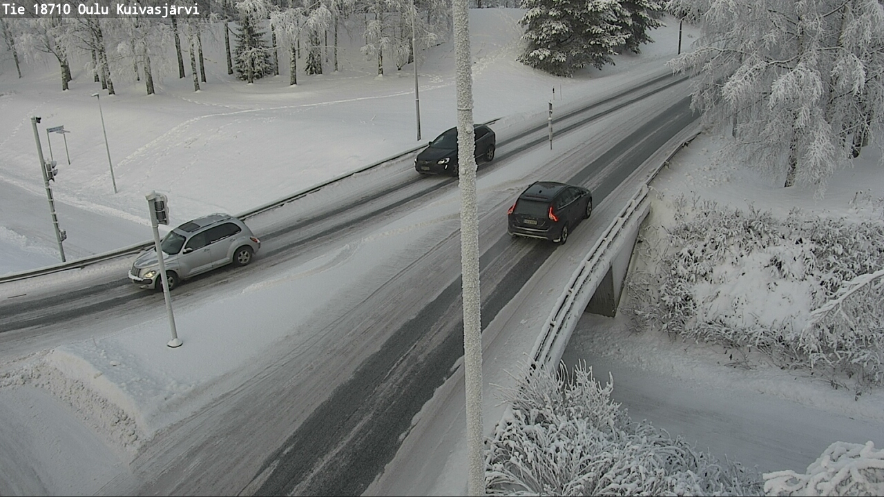 Weather Camera Image road 18710 Oulu Kuivasjärvi, Oulu, Pohjois-Pohjanmaa