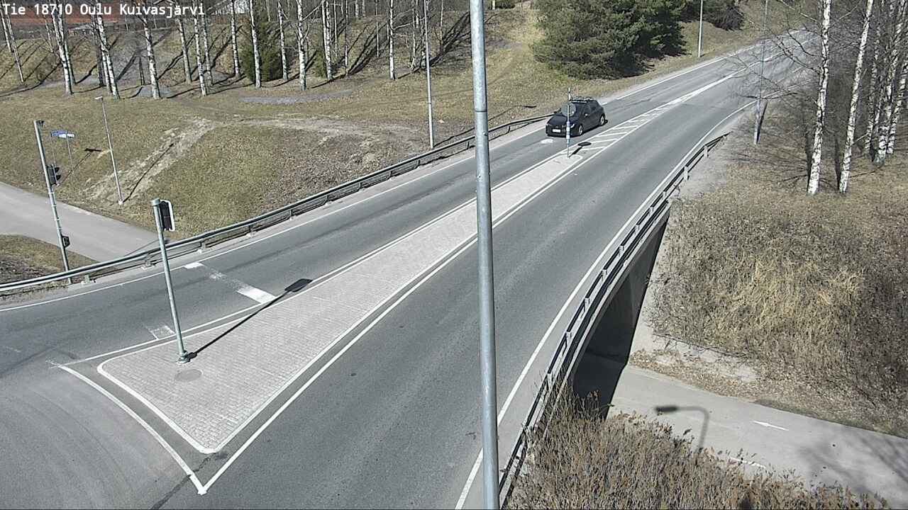 Weather Camera Image väg 18710 Oulu Kuivasjärvi, Oulu, Pohjois-Pohjanmaa