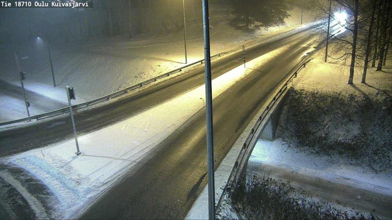 Weather Camera Image väg 18710 Oulu Kuivasjärvi, Oulu, Pohjois-Pohjanmaa