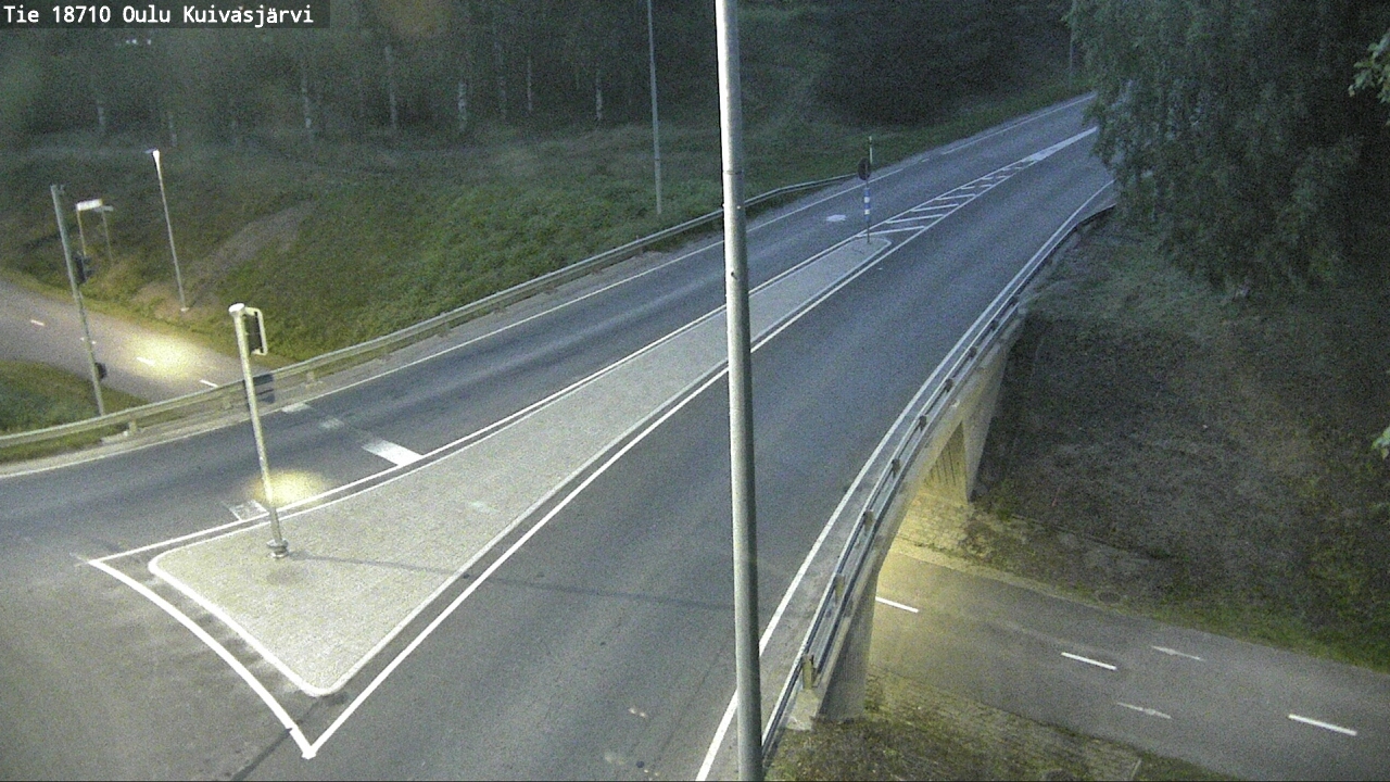 Weather Camera Image road 18710 Oulu Kuivasjärvi, Oulu, Pohjois-Pohjanmaa