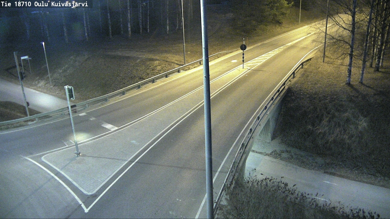 Weather Camera Image väg 18710 Oulu Kuivasjärvi, Oulu, Pohjois-Pohjanmaa