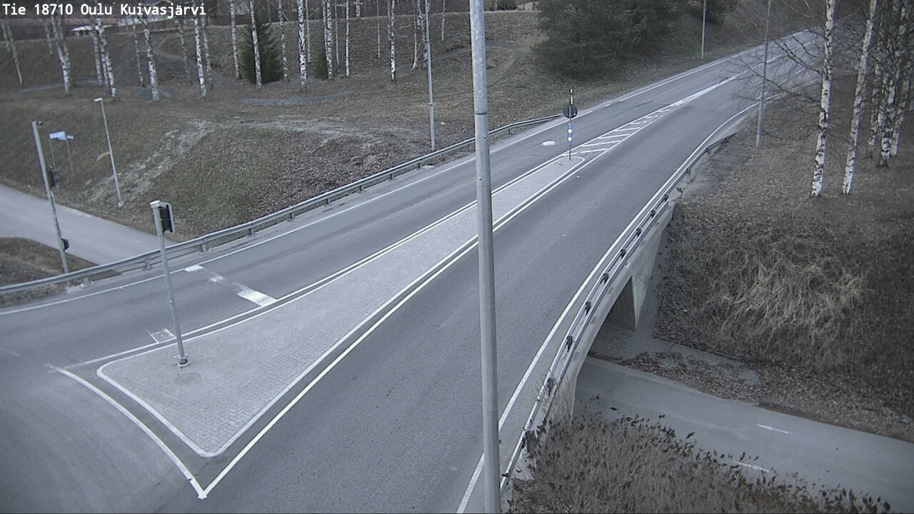 Weather Camera Image väg 18710 Oulu Kuivasjärvi, Oulu, Pohjois-Pohjanmaa