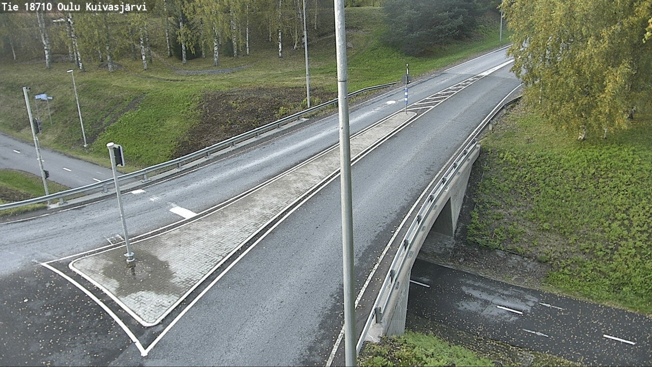 Weather Camera Image väg 18710 Oulu Kuivasjärvi, Oulu, Pohjois-Pohjanmaa