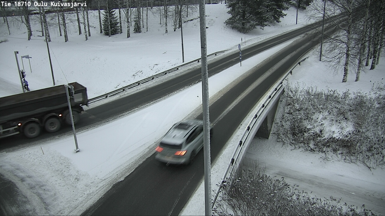Weather Camera Image väg 18710 Oulu Kuivasjärvi, Oulu, Pohjois-Pohjanmaa