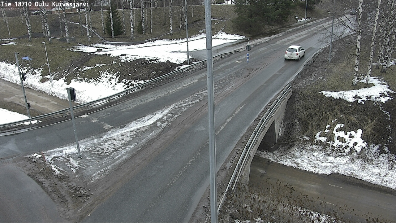 Weather Camera Image road 18710 Oulu Kuivasjärvi, Oulu, Pohjois-Pohjanmaa