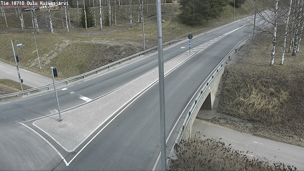 Weather Camera Image väg 18710 Oulu Kuivasjärvi, Oulu, Pohjois-Pohjanmaa
