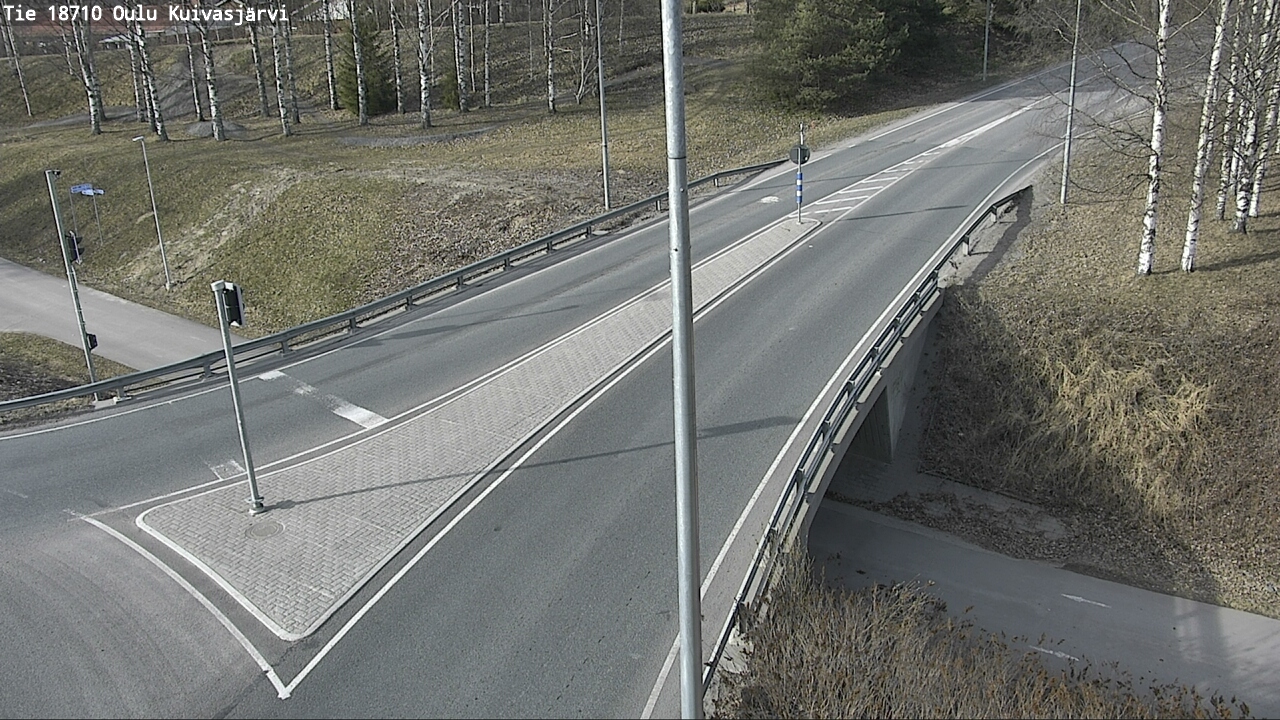 Weather Camera Image väg 18710 Oulu Kuivasjärvi, Oulu, Pohjois-Pohjanmaa