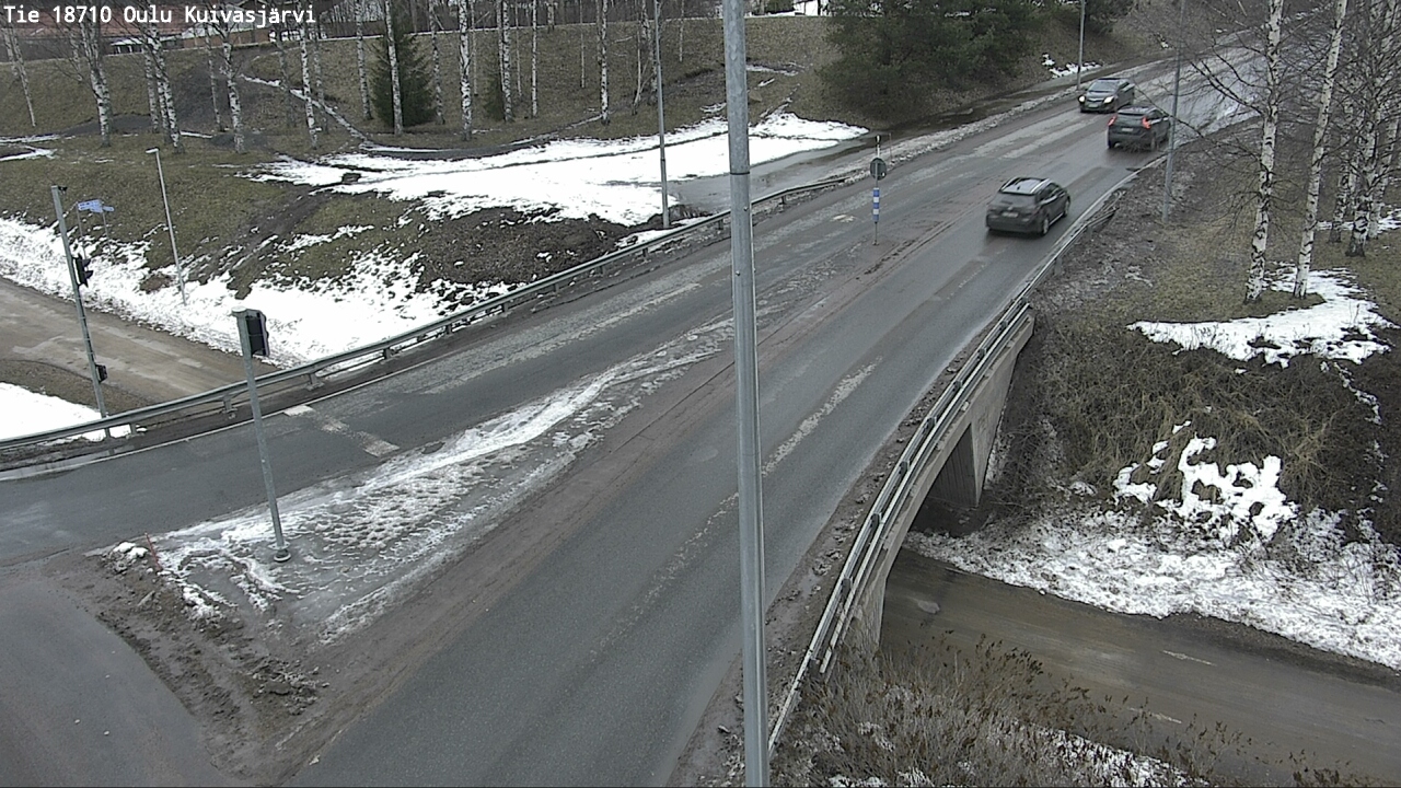 Weather Camera Image väg 18710 Oulu Kuivasjärvi, Oulu, Pohjois-Pohjanmaa