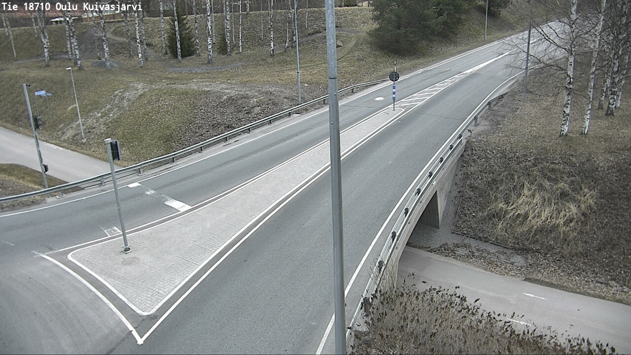 Weather Camera Image road 18710 Oulu Kuivasjärvi, Oulu, Pohjois-Pohjanmaa