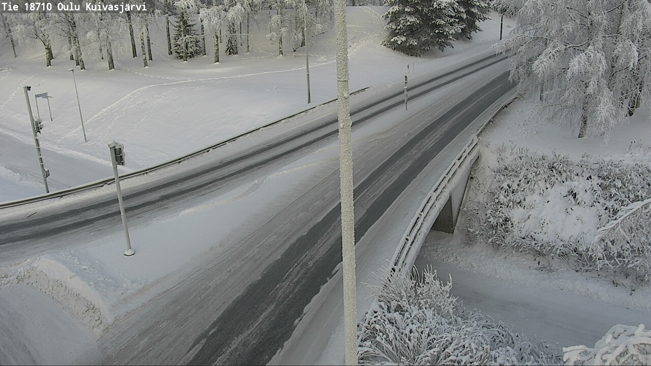Weather Camera Image road 18710 Oulu Kuivasjärvi, Oulu, Pohjois-Pohjanmaa
