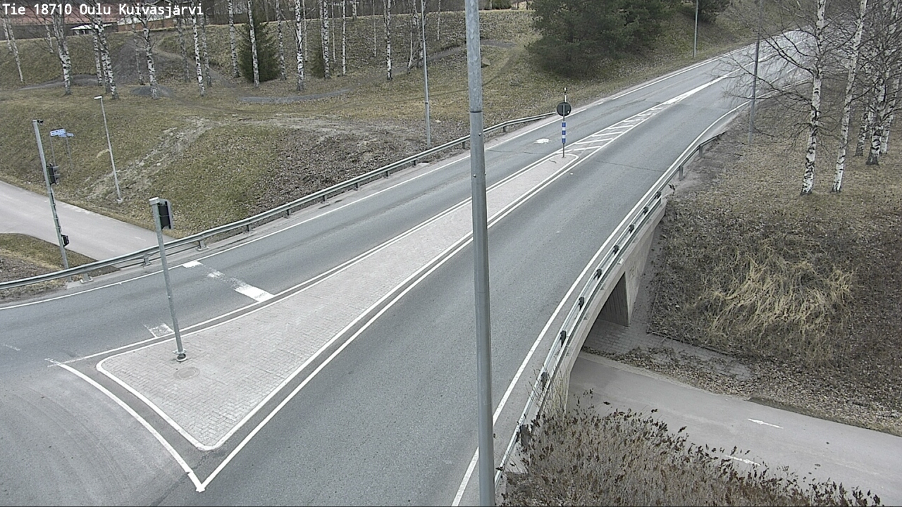 Weather Camera Image road 18710 Oulu Kuivasjärvi, Oulu, Pohjois-Pohjanmaa