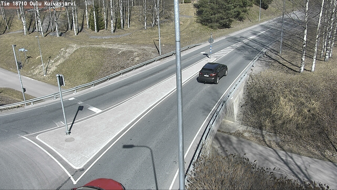 Weather Camera Image väg 18710 Oulu Kuivasjärvi, Oulu, Pohjois-Pohjanmaa