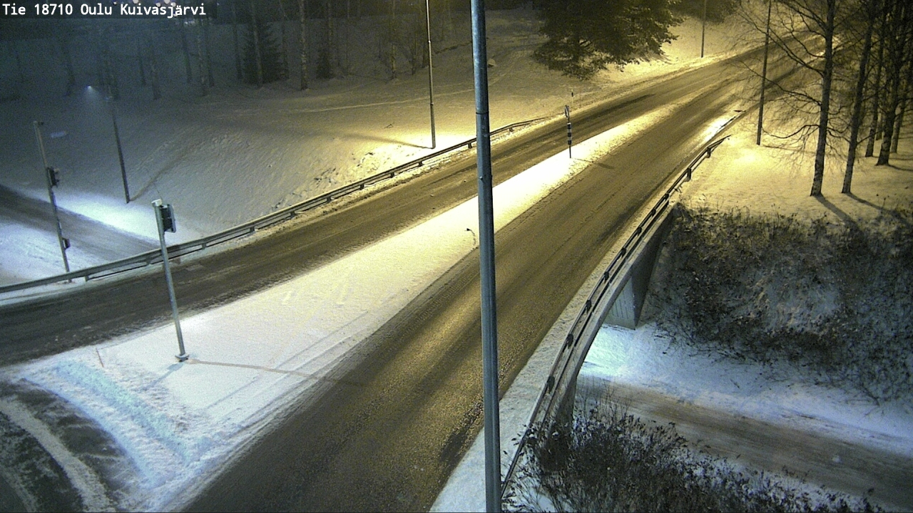 Weather Camera Image väg 18710 Oulu Kuivasjärvi, Oulu, Pohjois-Pohjanmaa