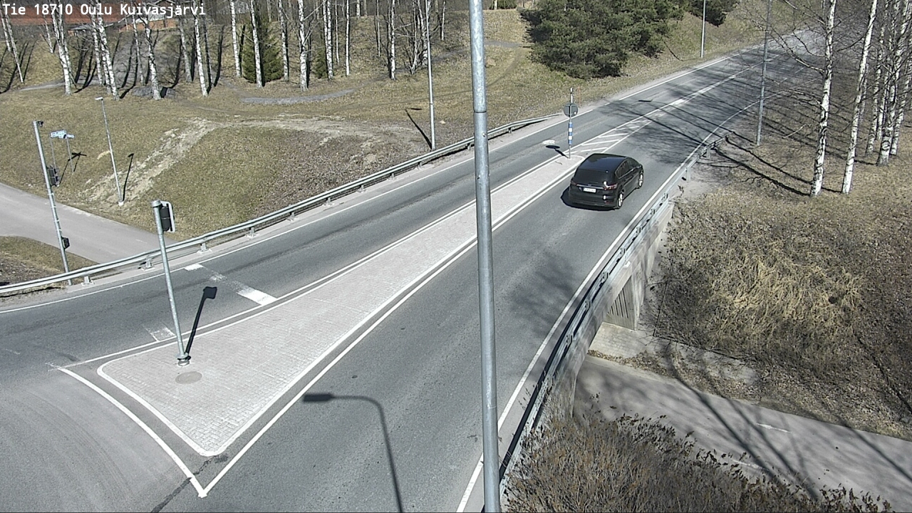Weather Camera Image väg 18710 Oulu Kuivasjärvi, Oulu, Pohjois-Pohjanmaa