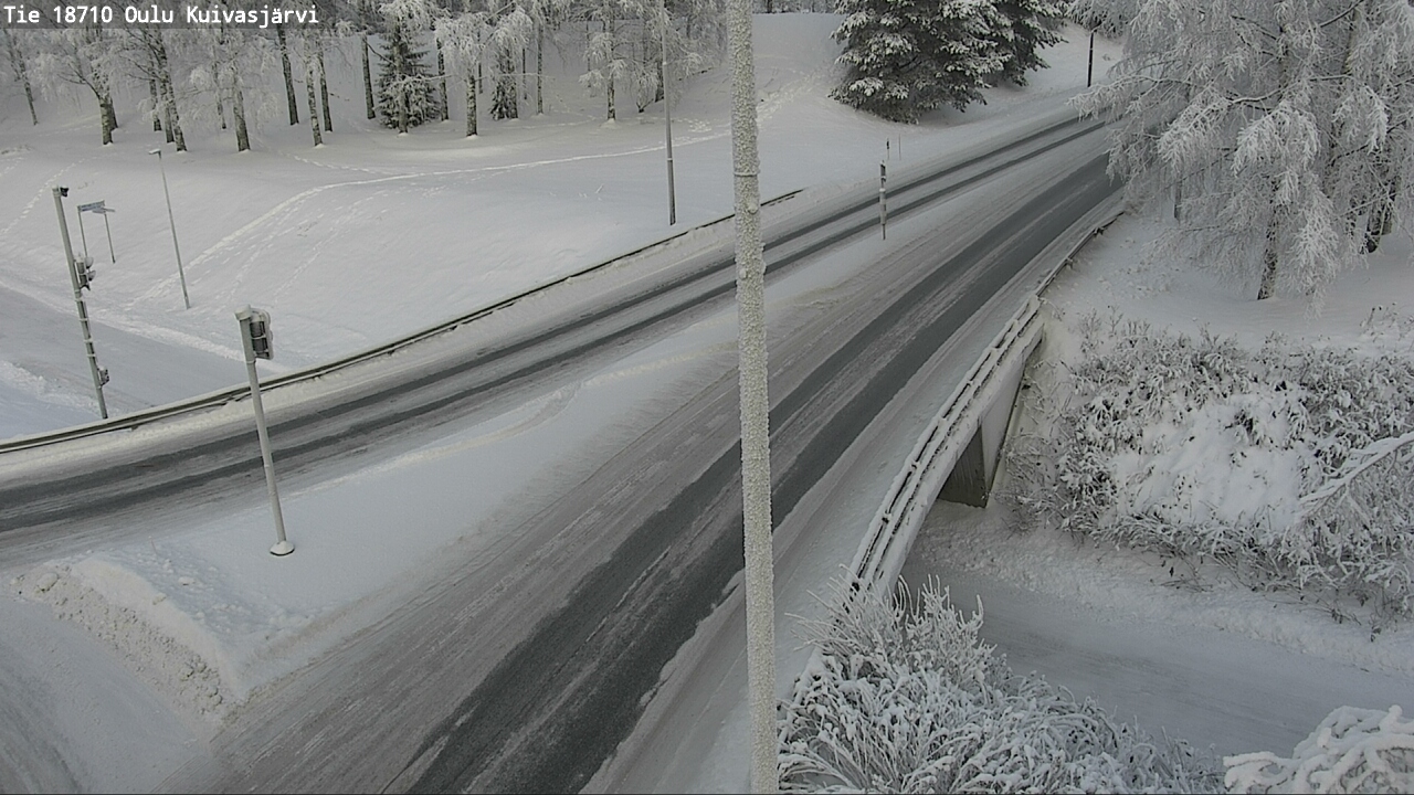 Weather Camera Image road 18710 Oulu Kuivasjärvi, Oulu, Pohjois-Pohjanmaa