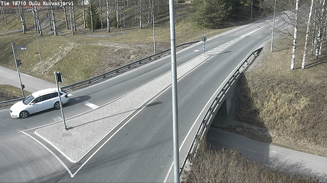 Weather Camera Image väg 18710 Oulu Kuivasjärvi, Oulu, Pohjois-Pohjanmaa