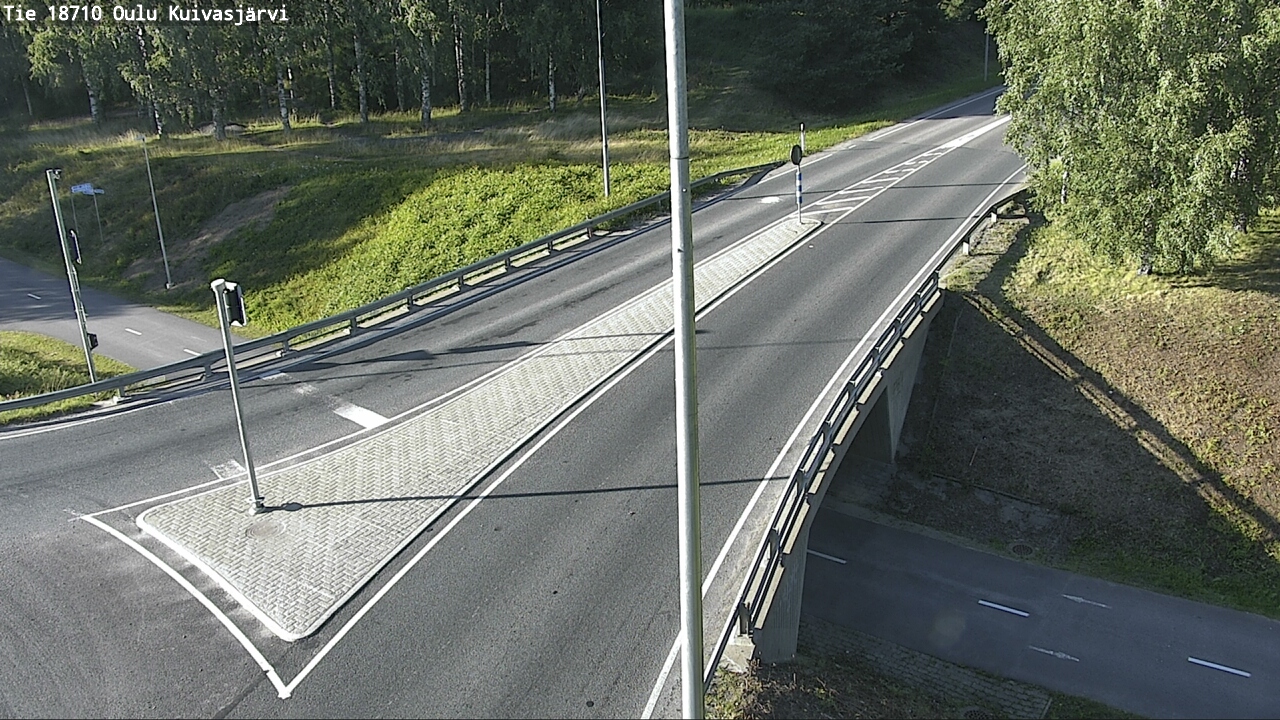 Weather Camera Image road 18710 Oulu Kuivasjärvi, Oulu, Pohjois-Pohjanmaa