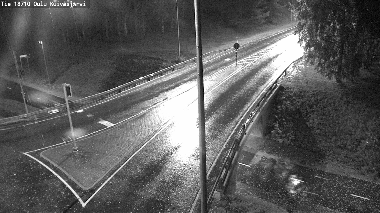 Weather Camera Image väg 18710 Oulu Kuivasjärvi, Oulu, Pohjois-Pohjanmaa