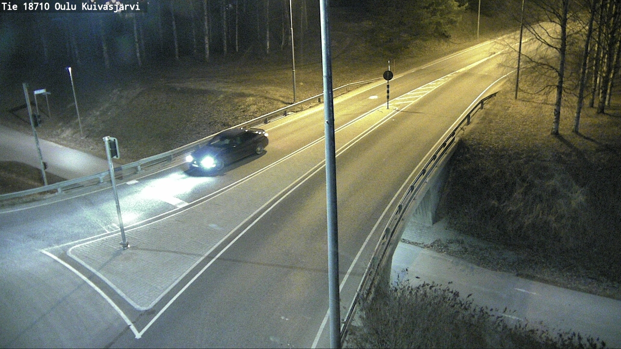 Weather Camera Image väg 18710 Oulu Kuivasjärvi, Oulu, Pohjois-Pohjanmaa