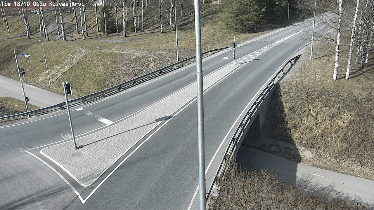 Weather Camera Image väg 18710 Oulu Kuivasjärvi, Oulu, Pohjois-Pohjanmaa