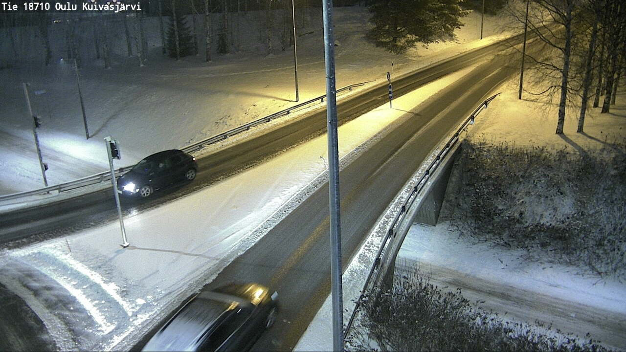 Weather Camera Image väg 18710 Oulu Kuivasjärvi, Oulu, Pohjois-Pohjanmaa
