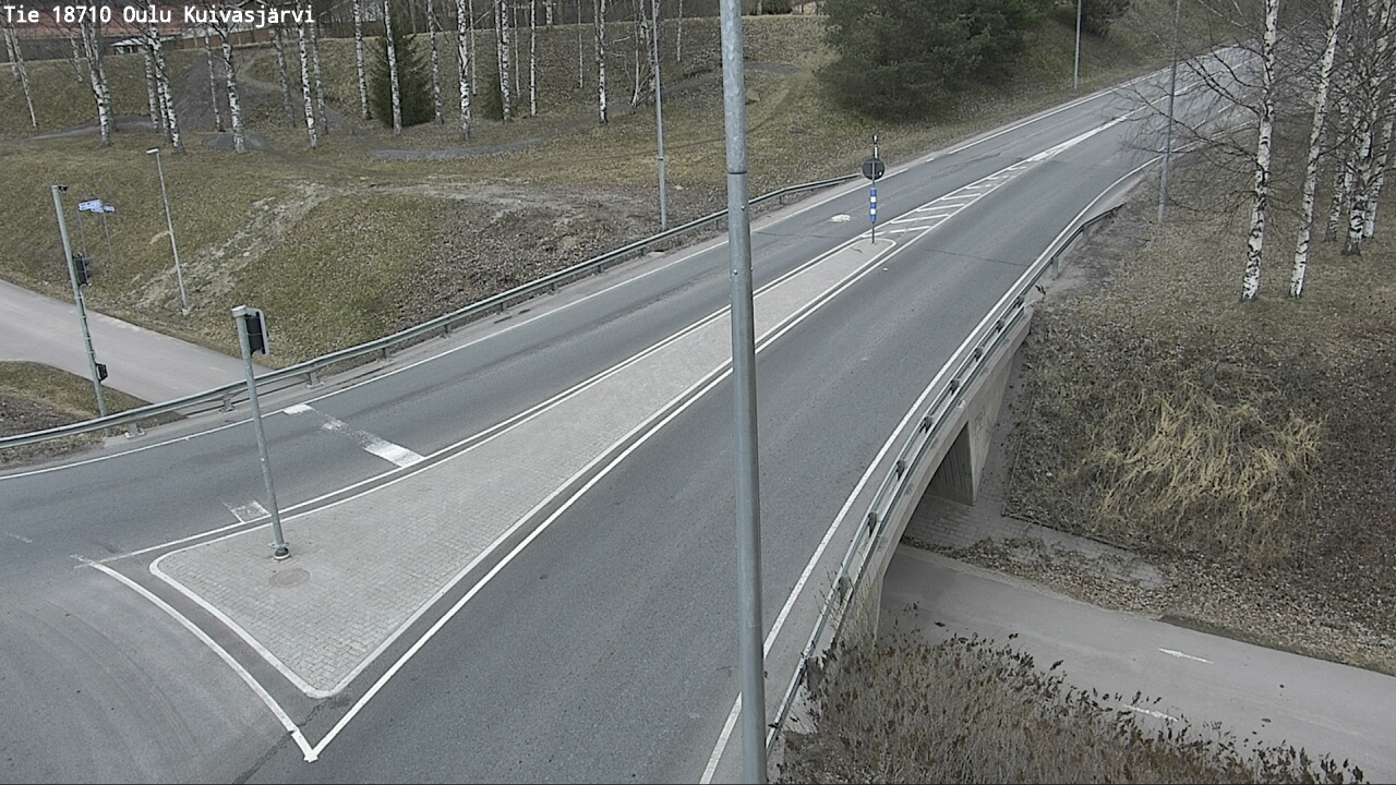 Weather Camera Image road 18710 Oulu Kuivasjärvi, Oulu, Pohjois-Pohjanmaa