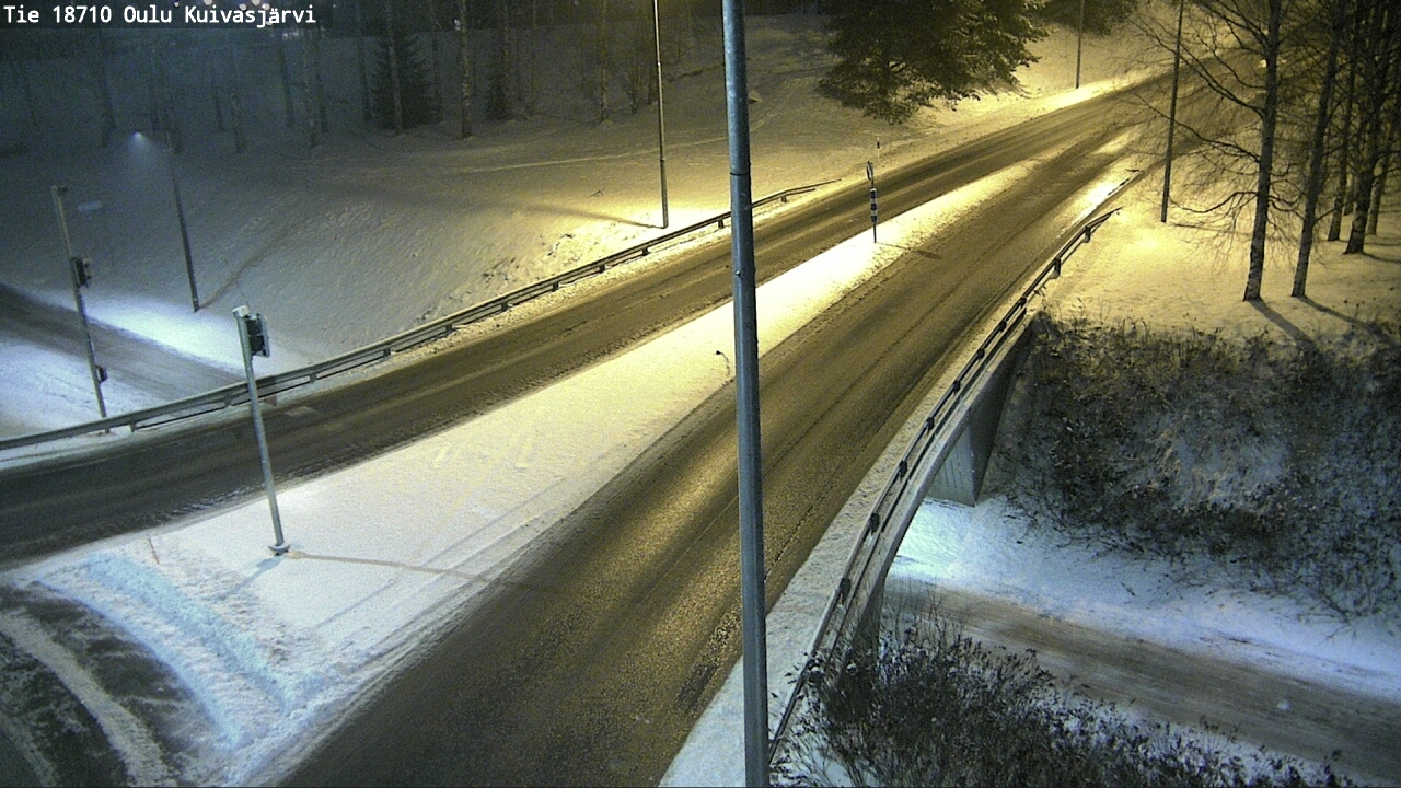 Weather Camera Image väg 18710 Oulu Kuivasjärvi, Oulu, Pohjois-Pohjanmaa