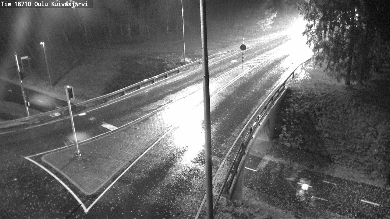 Weather Camera Image väg 18710 Oulu Kuivasjärvi, Oulu, Pohjois-Pohjanmaa