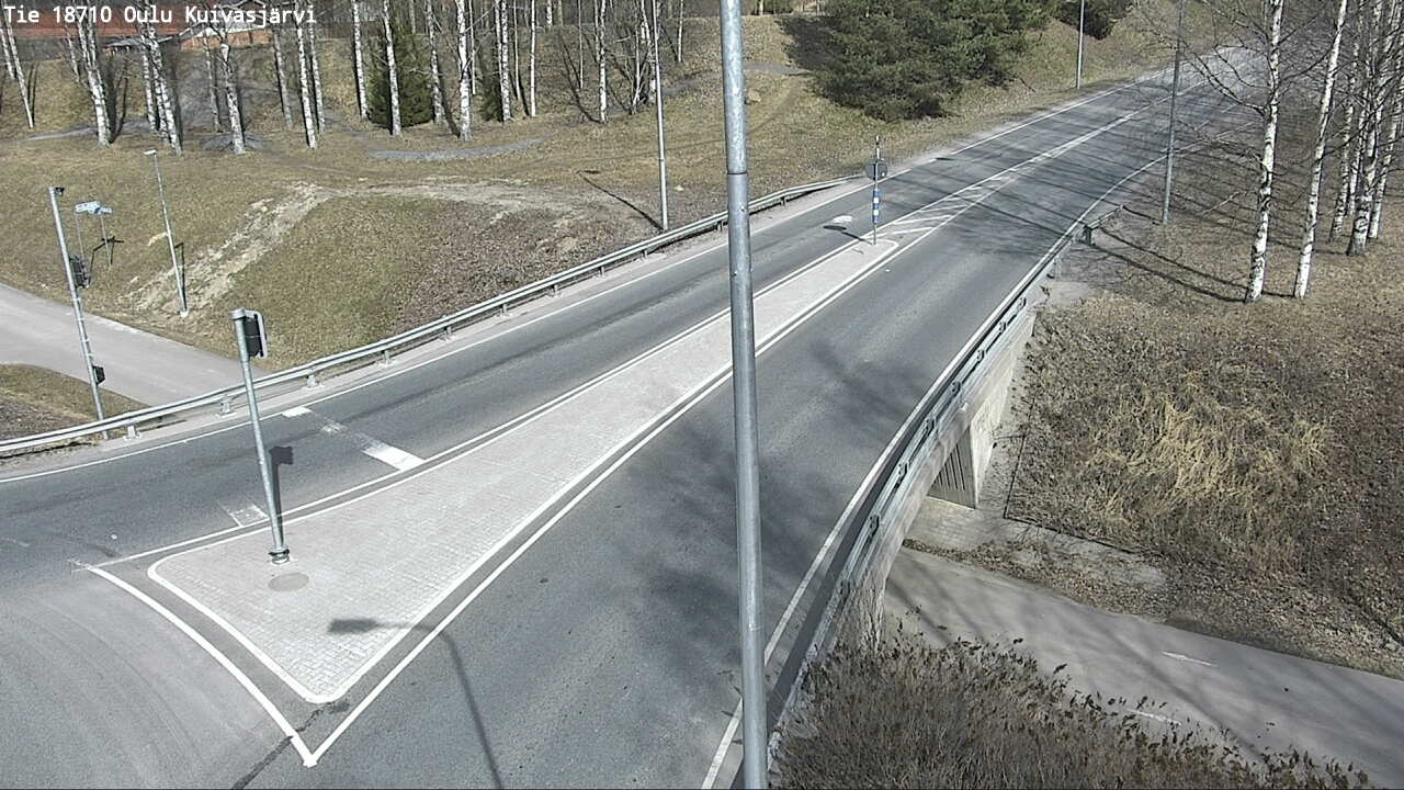 Weather Camera Image väg 18710 Oulu Kuivasjärvi, Oulu, Pohjois-Pohjanmaa