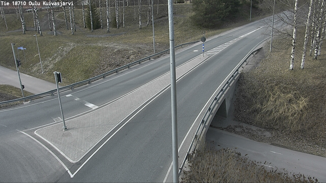 Weather Camera Image väg 18710 Oulu Kuivasjärvi, Oulu, Pohjois-Pohjanmaa