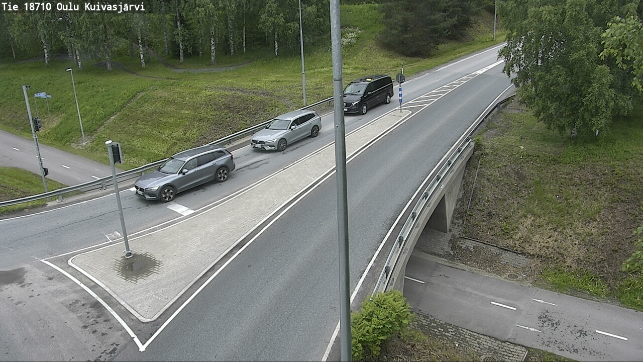 Weather Camera Image väg 18710 Oulu Kuivasjärvi, Oulu, Pohjois-Pohjanmaa