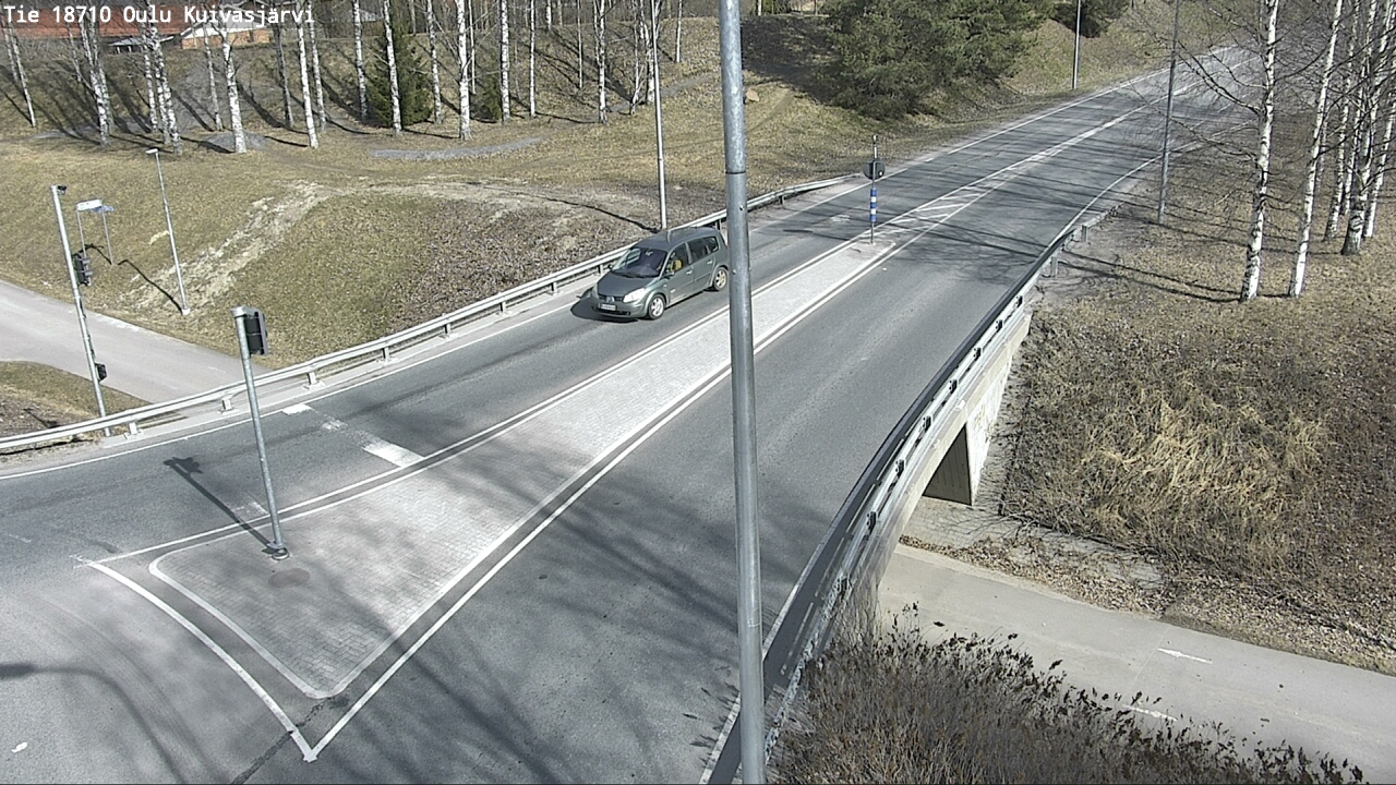Weather Camera Image väg 18710 Oulu Kuivasjärvi, Oulu, Pohjois-Pohjanmaa