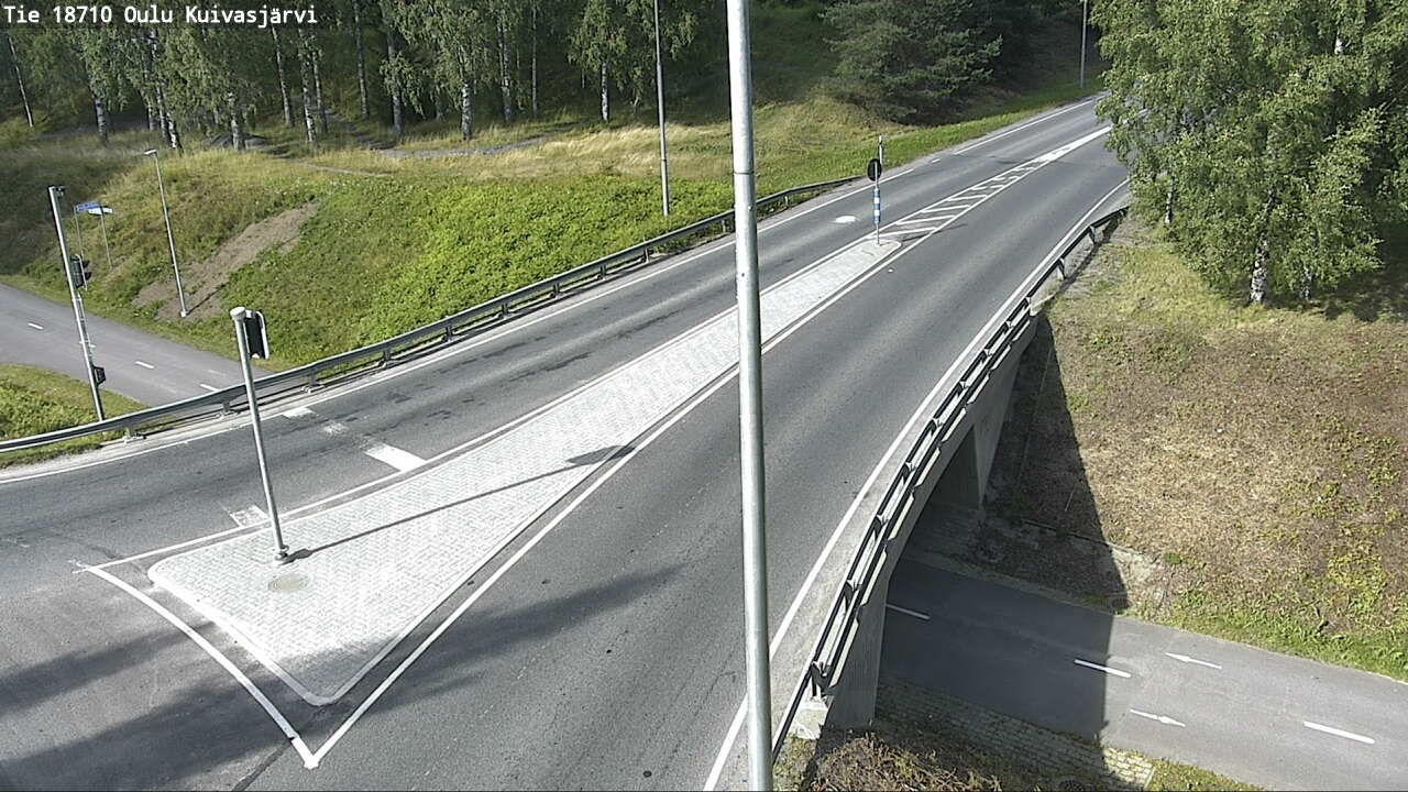 Weather Camera Image road 18710 Oulu Kuivasjärvi, Oulu, Pohjois-Pohjanmaa