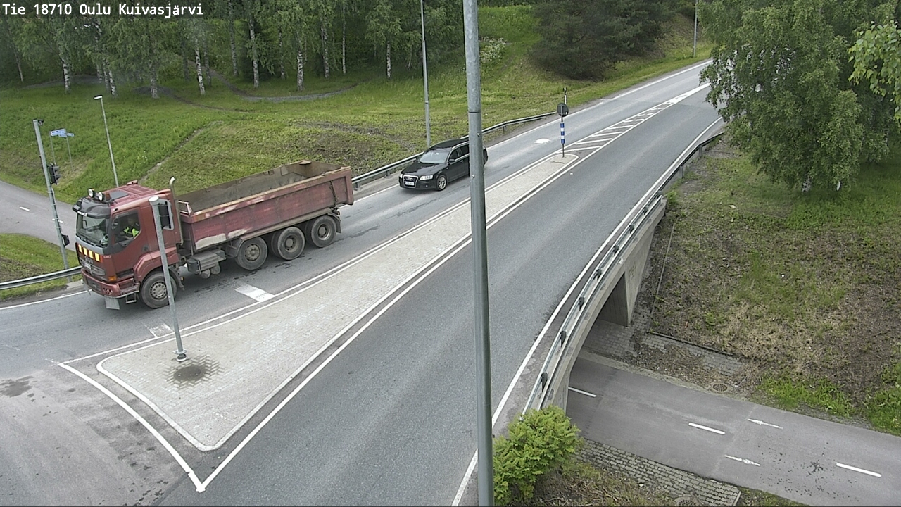 Weather Camera Image väg 18710 Oulu Kuivasjärvi, Oulu, Pohjois-Pohjanmaa