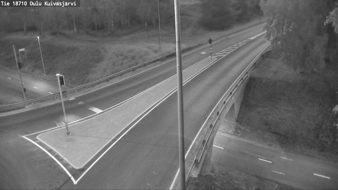 Weather Camera Image road 18710 Oulu Kuivasjärvi, Oulu, Pohjois-Pohjanmaa