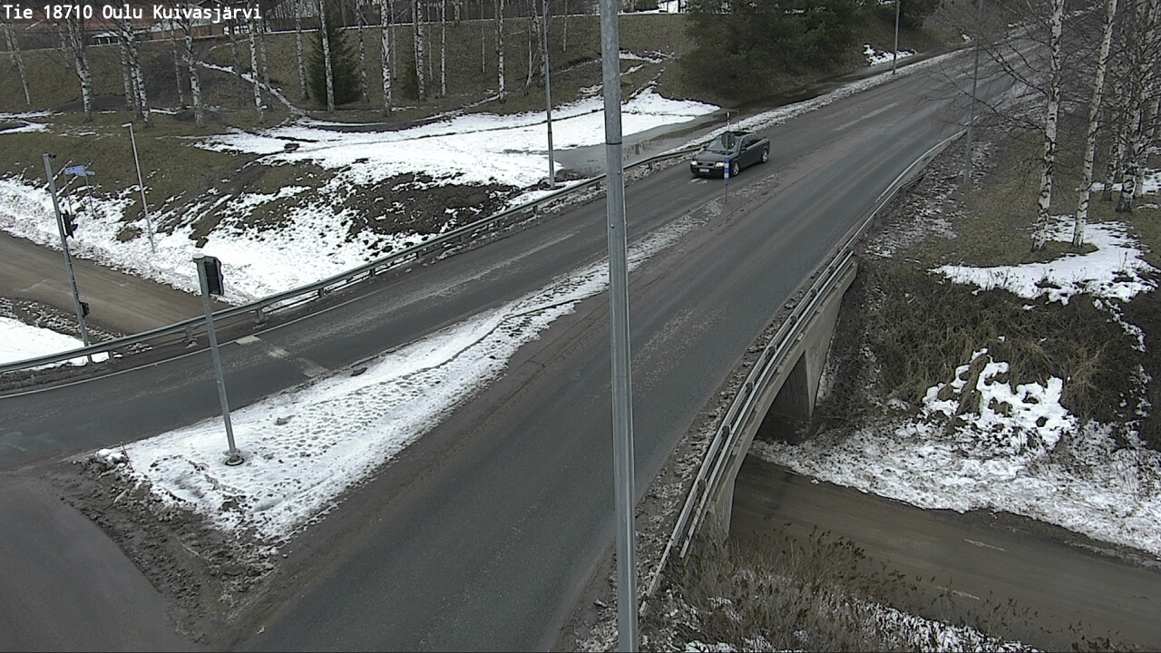 Weather Camera Image väg 18710 Oulu Kuivasjärvi, Oulu, Pohjois-Pohjanmaa