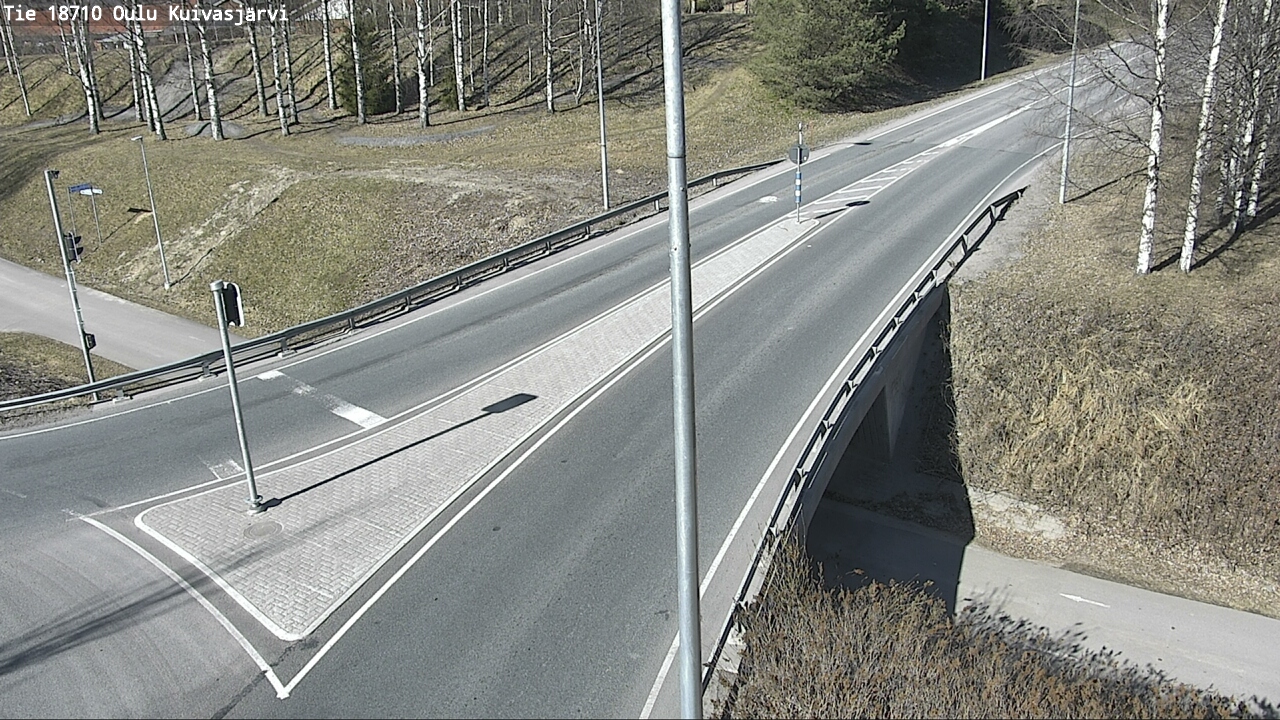 Weather Camera Image väg 18710 Oulu Kuivasjärvi, Oulu, Pohjois-Pohjanmaa