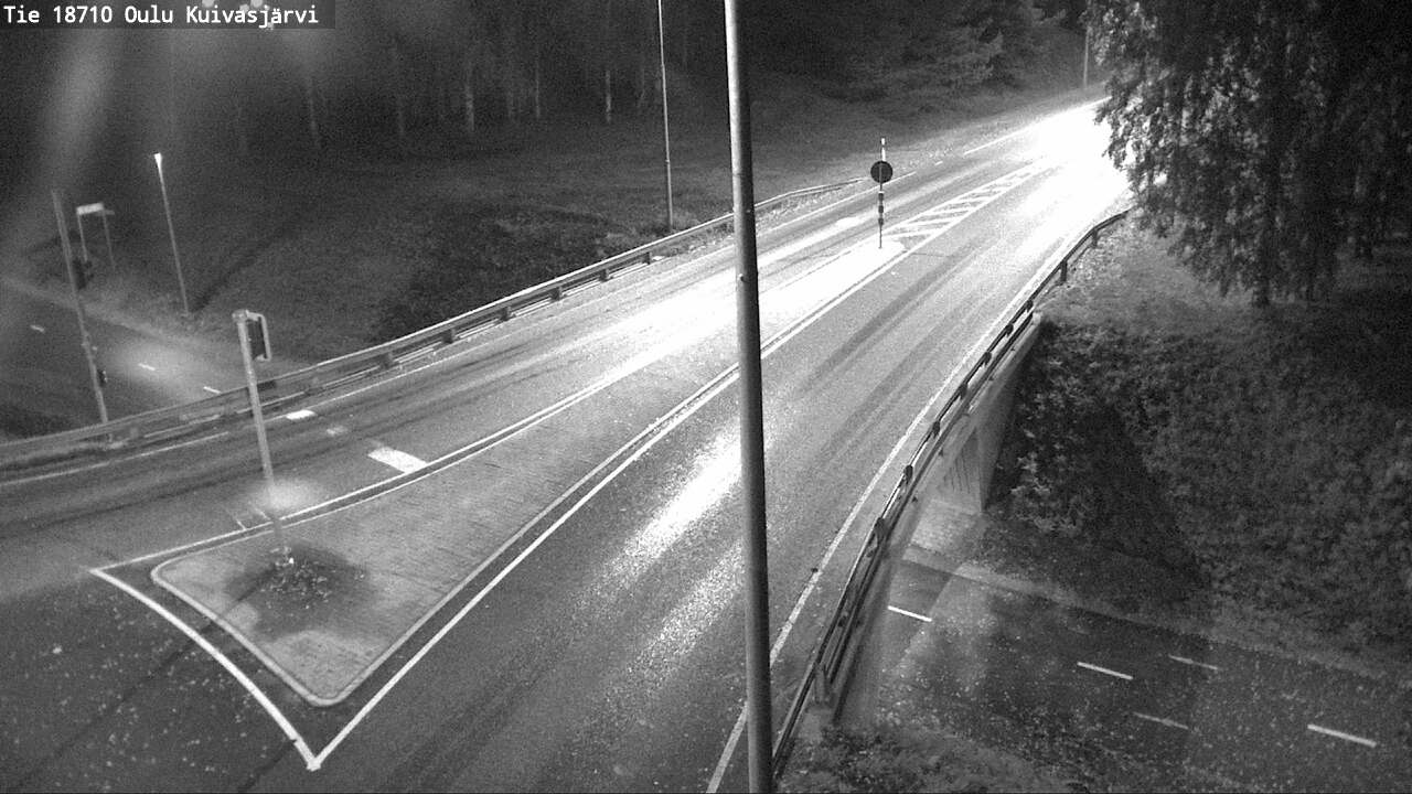 Weather Camera Image väg 18710 Oulu Kuivasjärvi, Oulu, Pohjois-Pohjanmaa