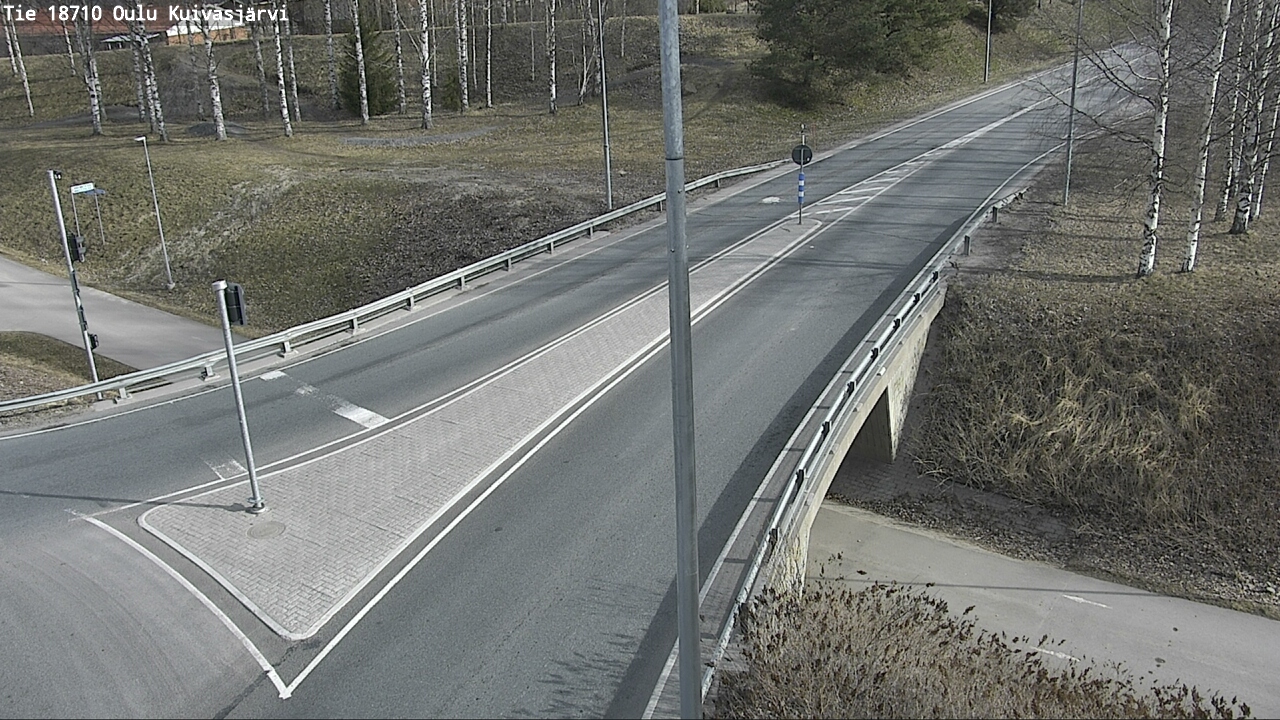 Weather Camera Image väg 18710 Oulu Kuivasjärvi, Oulu, Pohjois-Pohjanmaa