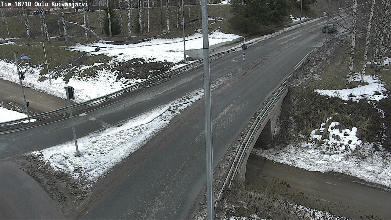 Weather Camera Image väg 18710 Oulu Kuivasjärvi, Oulu, Pohjois-Pohjanmaa