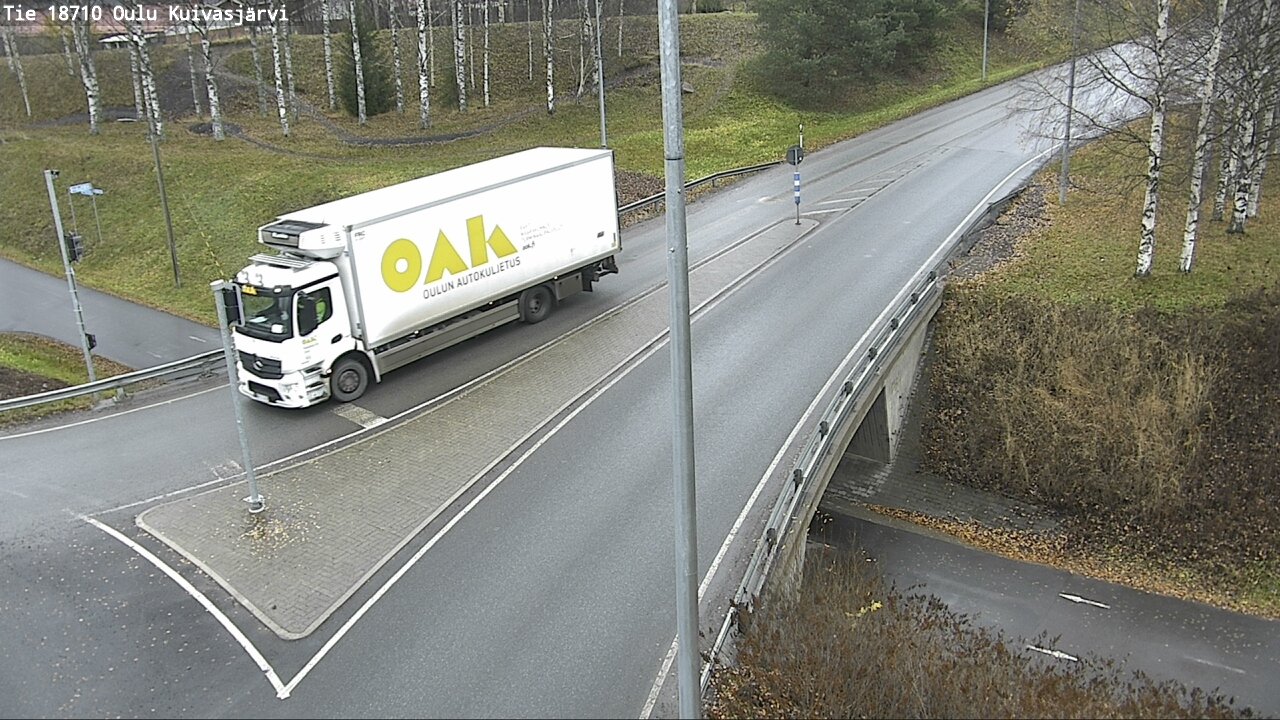 Weather Camera Image väg 18710 Oulu Kuivasjärvi, Oulu, Pohjois-Pohjanmaa