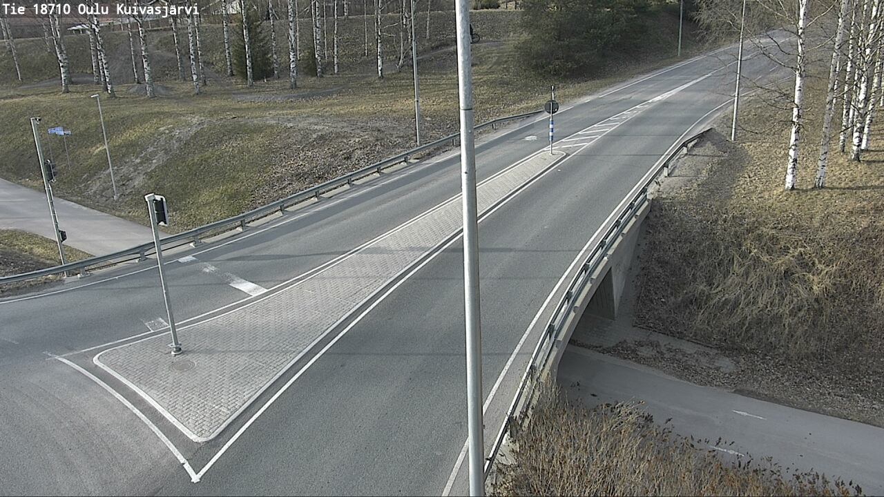 Weather Camera Image väg 18710 Oulu Kuivasjärvi, Oulu, Pohjois-Pohjanmaa
