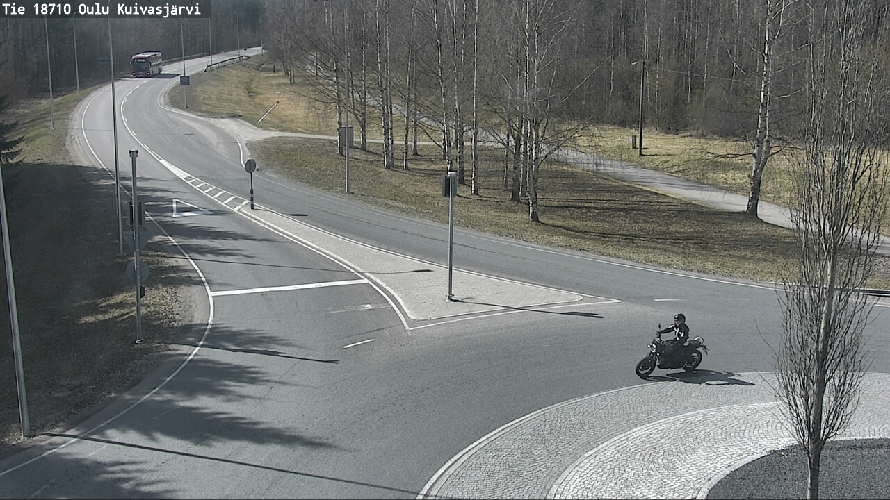 Weather Camera Image väg 18710 Oulu Kuivasjärvi, Oulu, Pohjois-Pohjanmaa