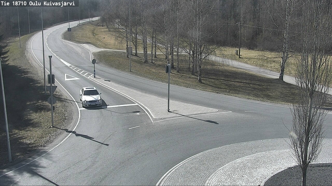 Weather Camera Image väg 18710 Oulu Kuivasjärvi, Oulu, Pohjois-Pohjanmaa