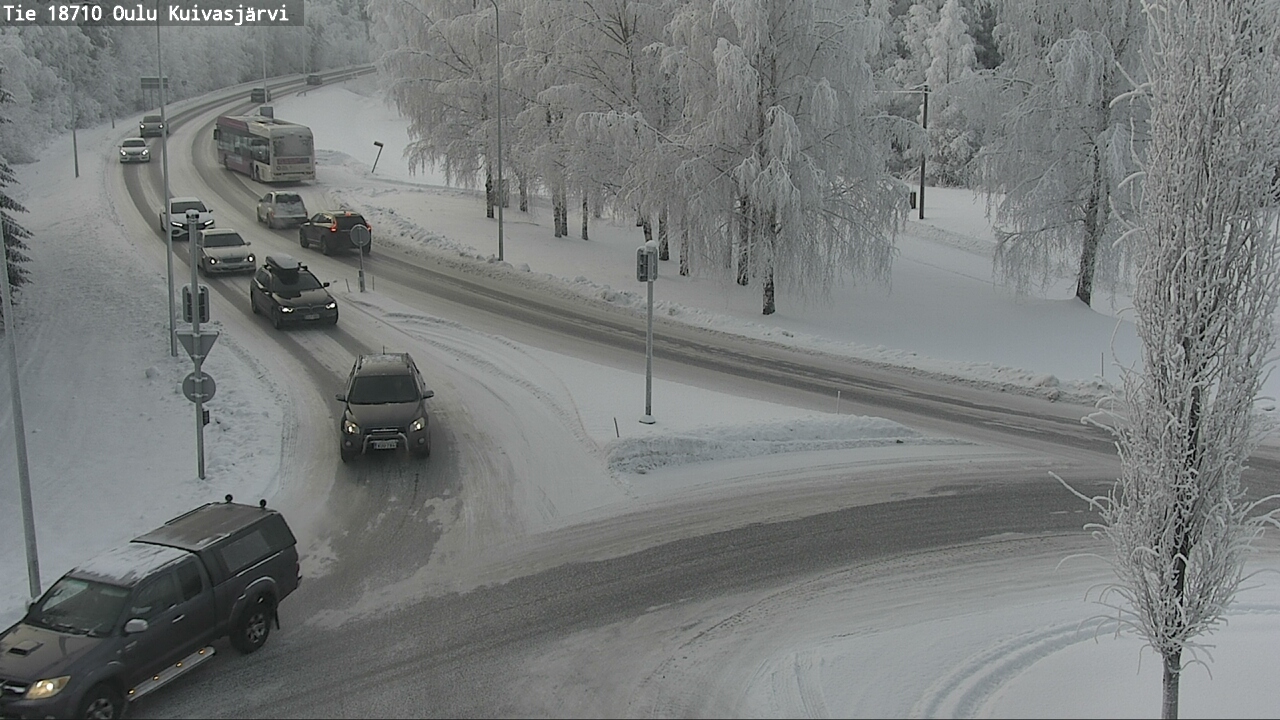 Weather Camera Image road 18710 Oulu Kuivasjärvi, Oulu, Pohjois-Pohjanmaa