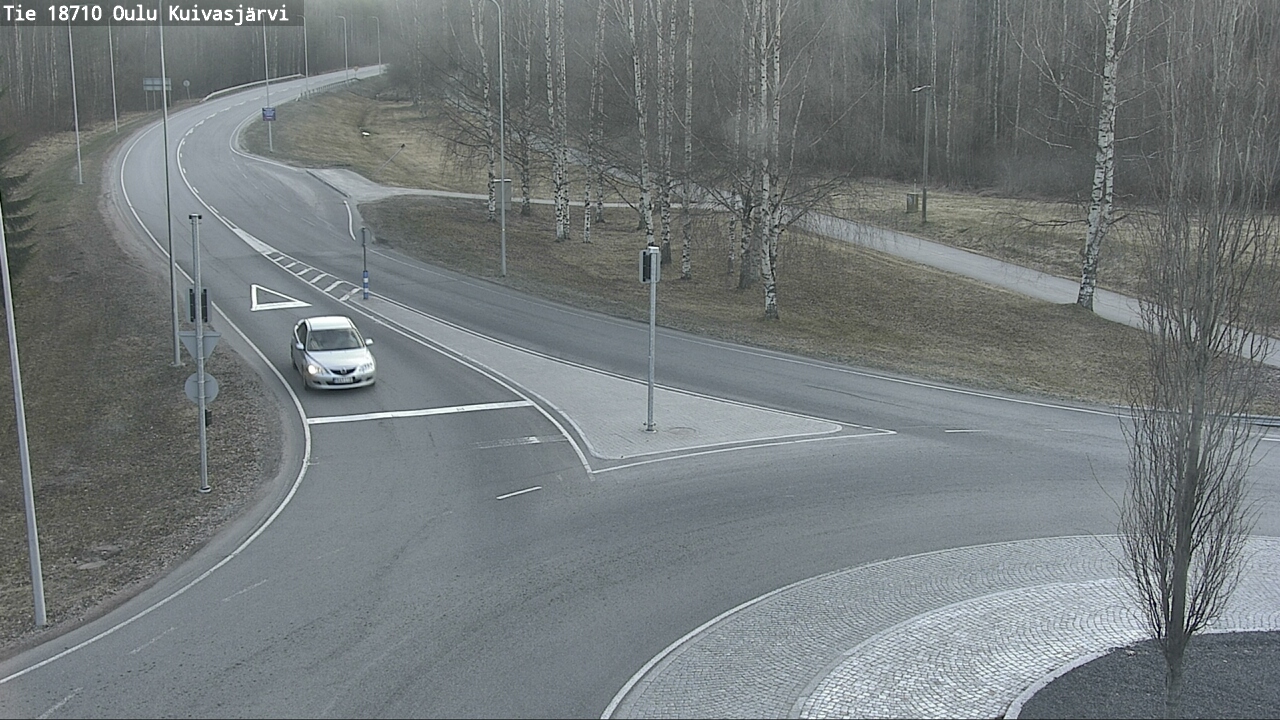 Weather Camera Image väg 18710 Oulu Kuivasjärvi, Oulu, Pohjois-Pohjanmaa
