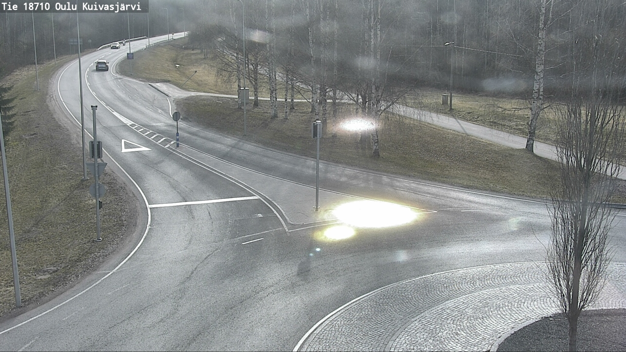 Weather Camera Image väg 18710 Oulu Kuivasjärvi, Oulu, Pohjois-Pohjanmaa