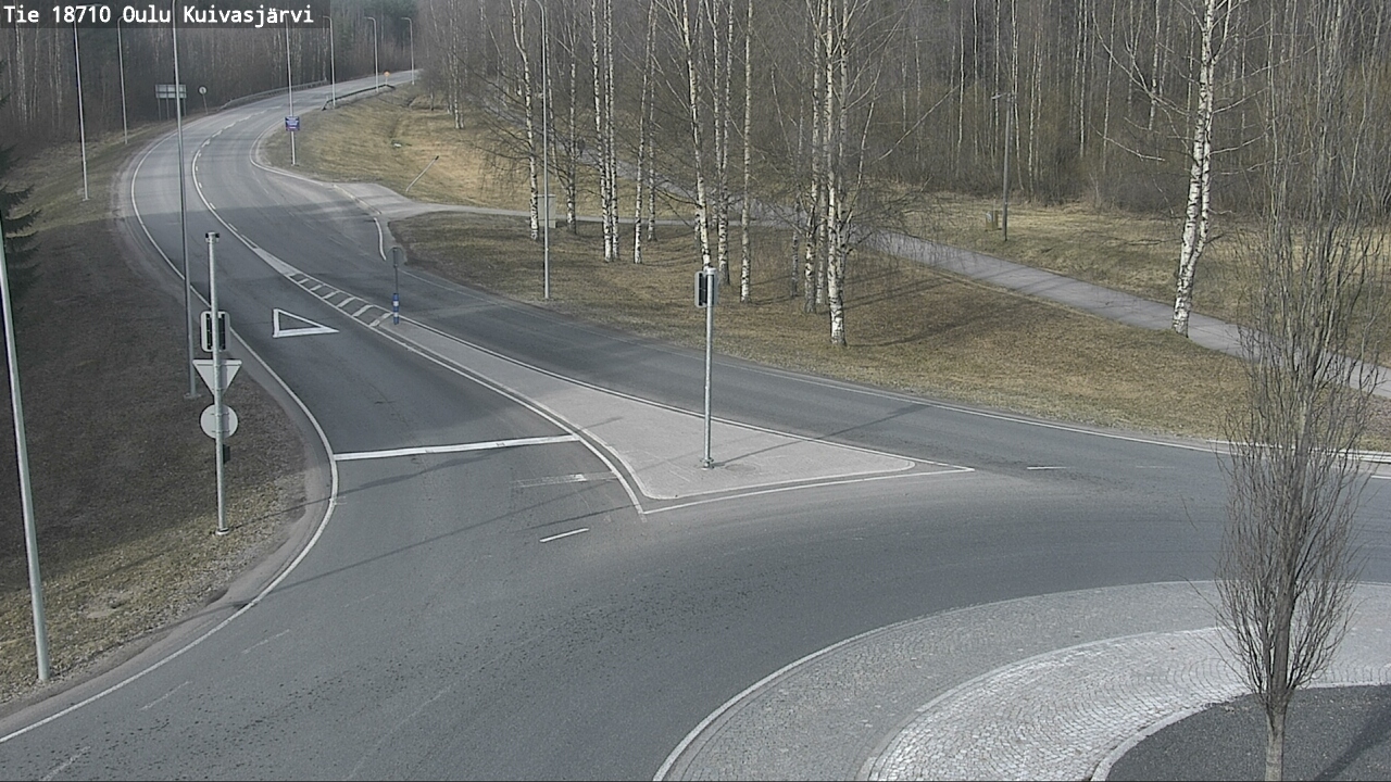 Weather Camera Image väg 18710 Oulu Kuivasjärvi, Oulu, Pohjois-Pohjanmaa