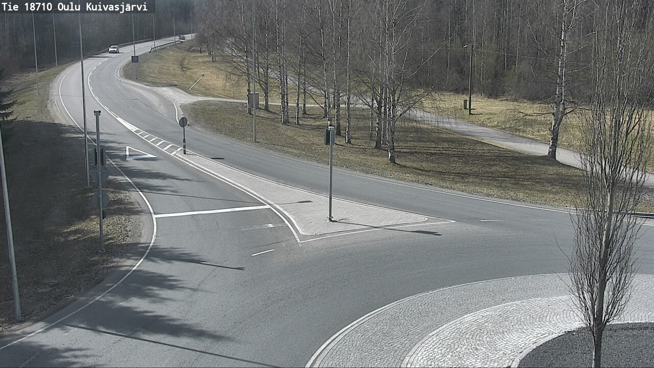 Weather Camera Image väg 18710 Oulu Kuivasjärvi, Oulu, Pohjois-Pohjanmaa