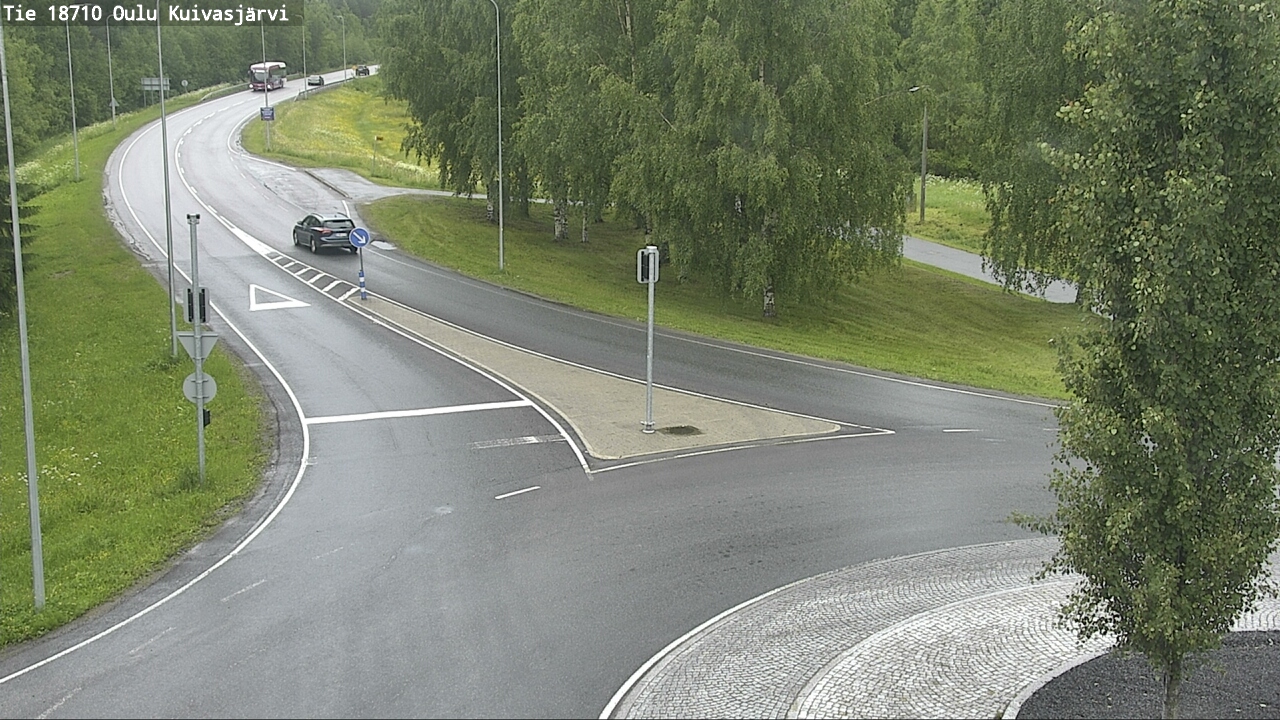 Weather Camera Image väg 18710 Oulu Kuivasjärvi, Oulu, Pohjois-Pohjanmaa